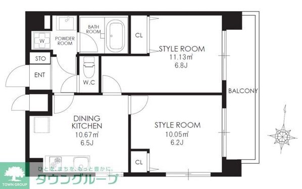CALLAS STYLE TAMAGAWA~カレススタイル~の物件間取画像